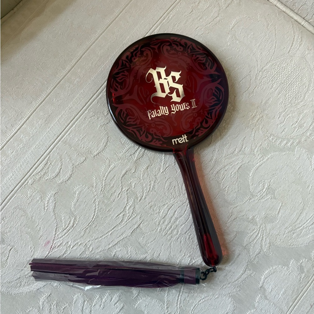 Melt Cosmetics x Bailey Sarian Handheld Makeup Beauty Mirror Fatally Yours NWT